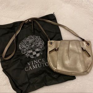 Gold Vince Camuto Leather crossbody